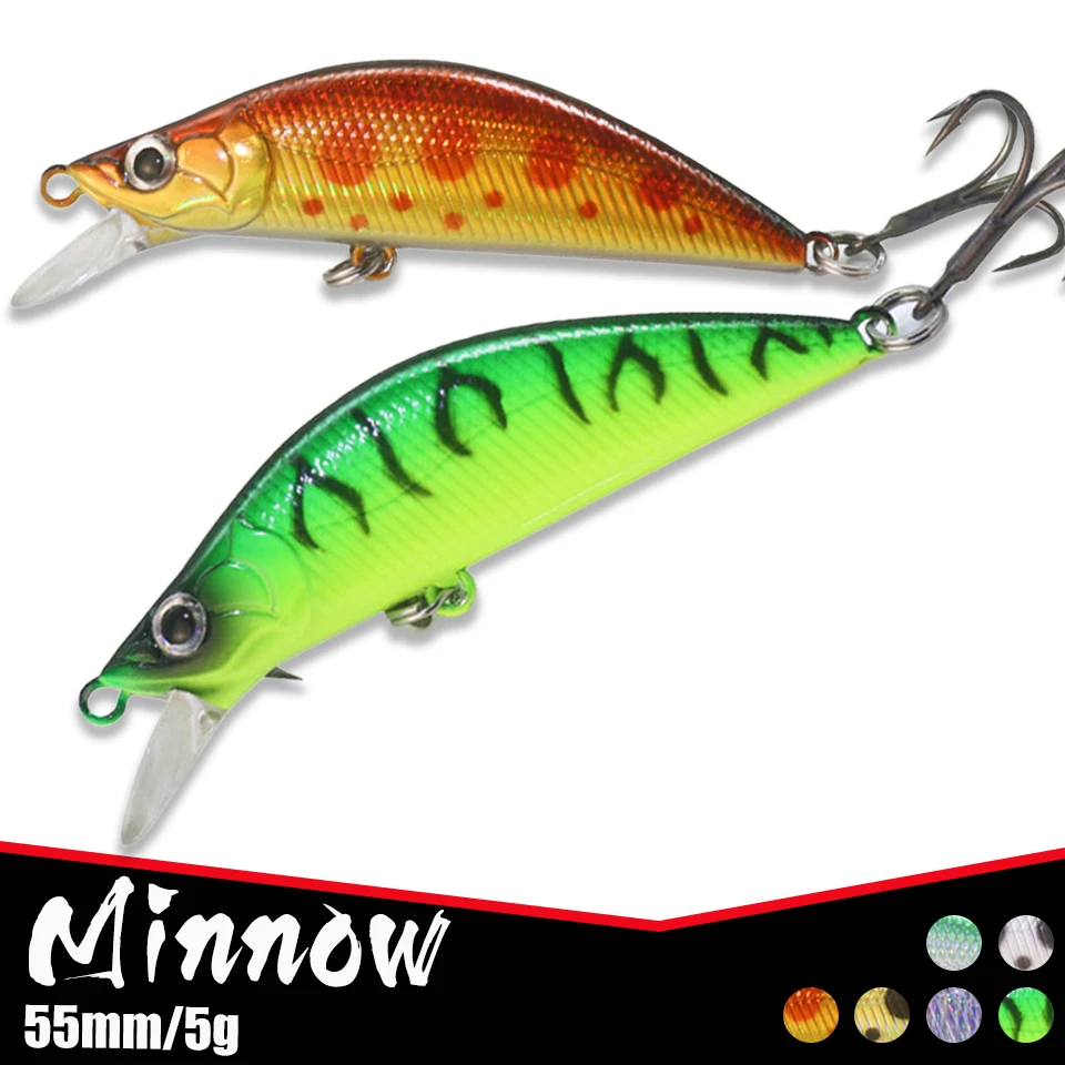 

Рыболовная блесна KoKossi 55 мм, искусственная жесткая приманка, 3D глаза, тонущий воблер, Джеркбейт, рыба, воблер, рыболовные аксессуары