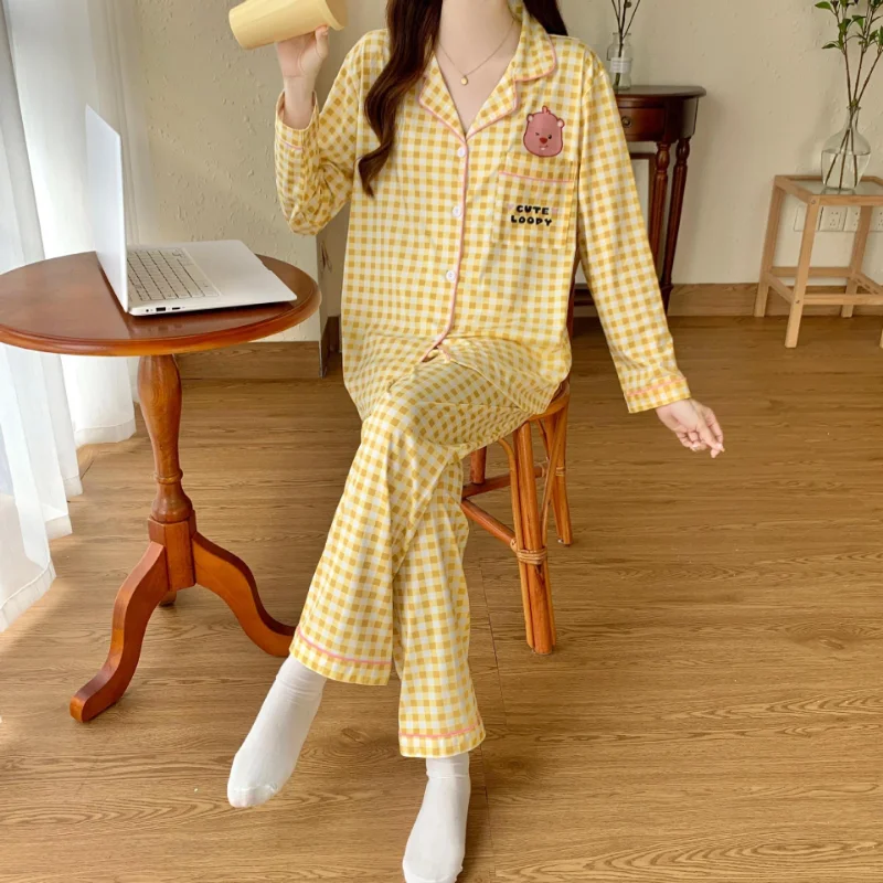 Рубиновая пижама с рисунком зимние брюки длинными рукавами комплект из двух