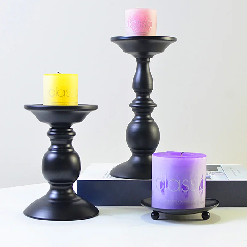Vintage Style Classic Look Taper Candle Holder For Wedding Decoration Accessories Props