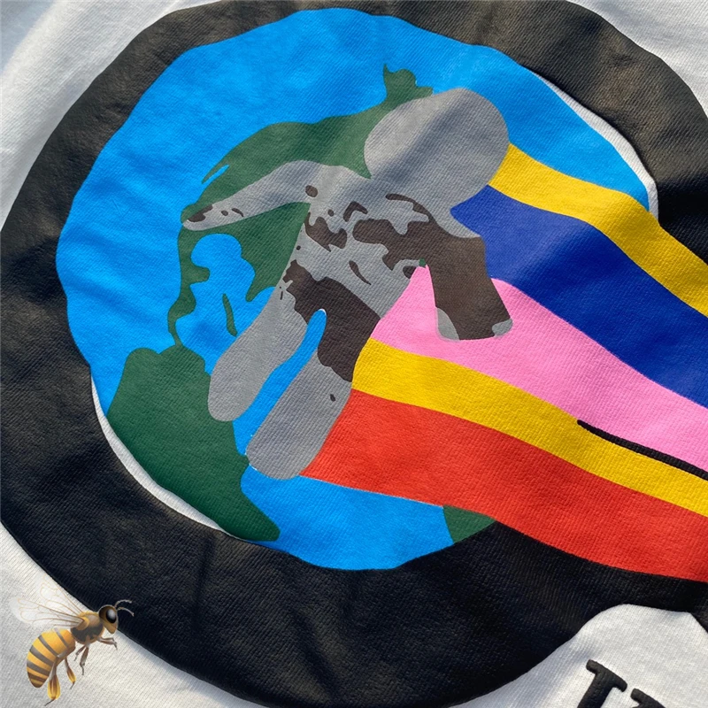 Мужская/Женская хлопковая футболка высокого качества CPFM X Kid Cudi