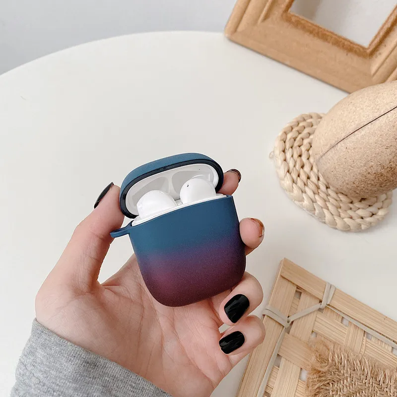 

Hard shell Gradient Color Protective Earphone Case for Baseus W04 Pro TWS Candy colors Bluetooth headset case for Baseus W04