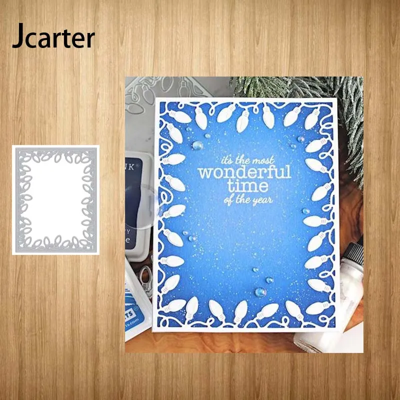 

Rectangle Light Bulb Background Metal Cutting Dies Craft Cut Die Stencil Scrapbook Handmade Make Album Model Punch Blade Decor