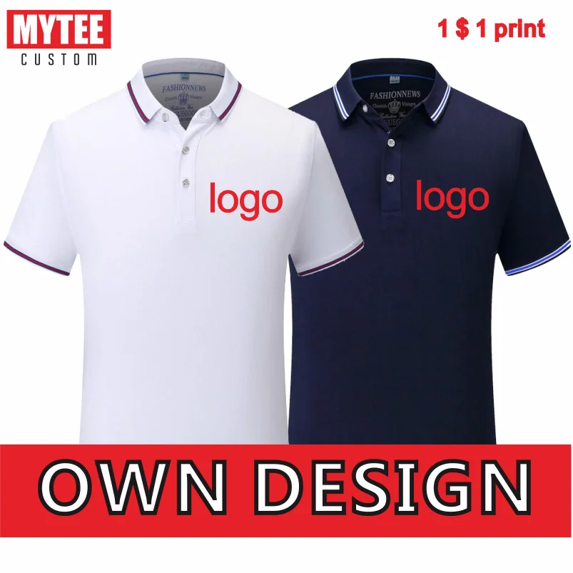 

MYTEE Summer Men's Polo Shirt 2023 New T-shirt Custom Design Company Brand Logo/print Embroidery Breathable Lapel Top Wholesale