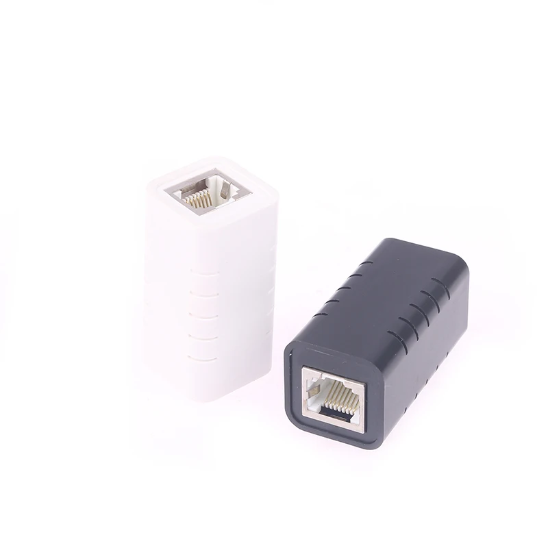 

New RJ45 Connector Cat7/6 Ethernet Adapter Gigabit Interface Network Extender Convertor For Extension Cable