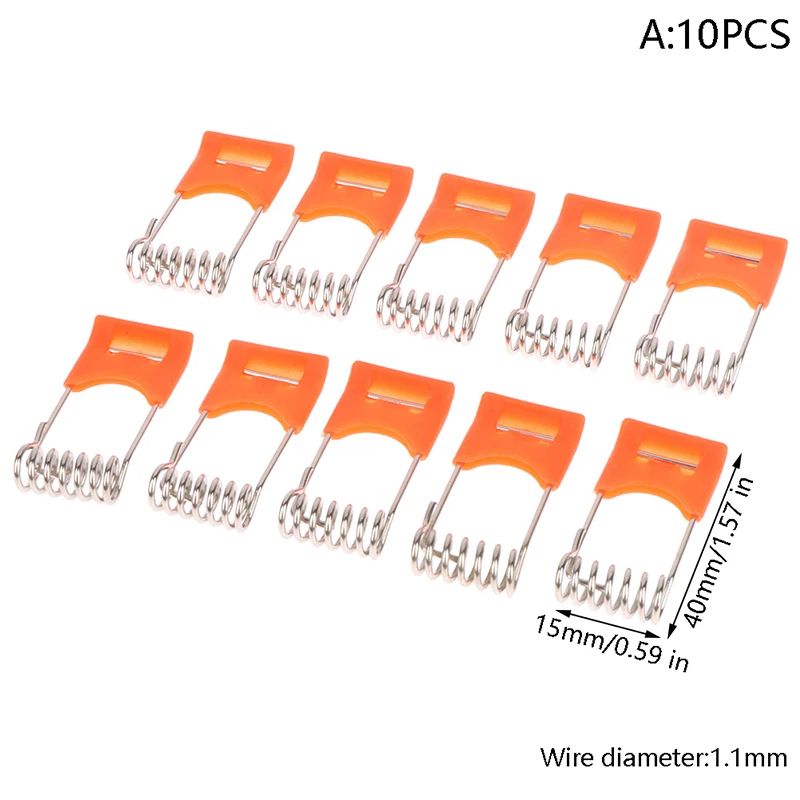 

10 шт. металлических пружинных зажимов для LED светильников