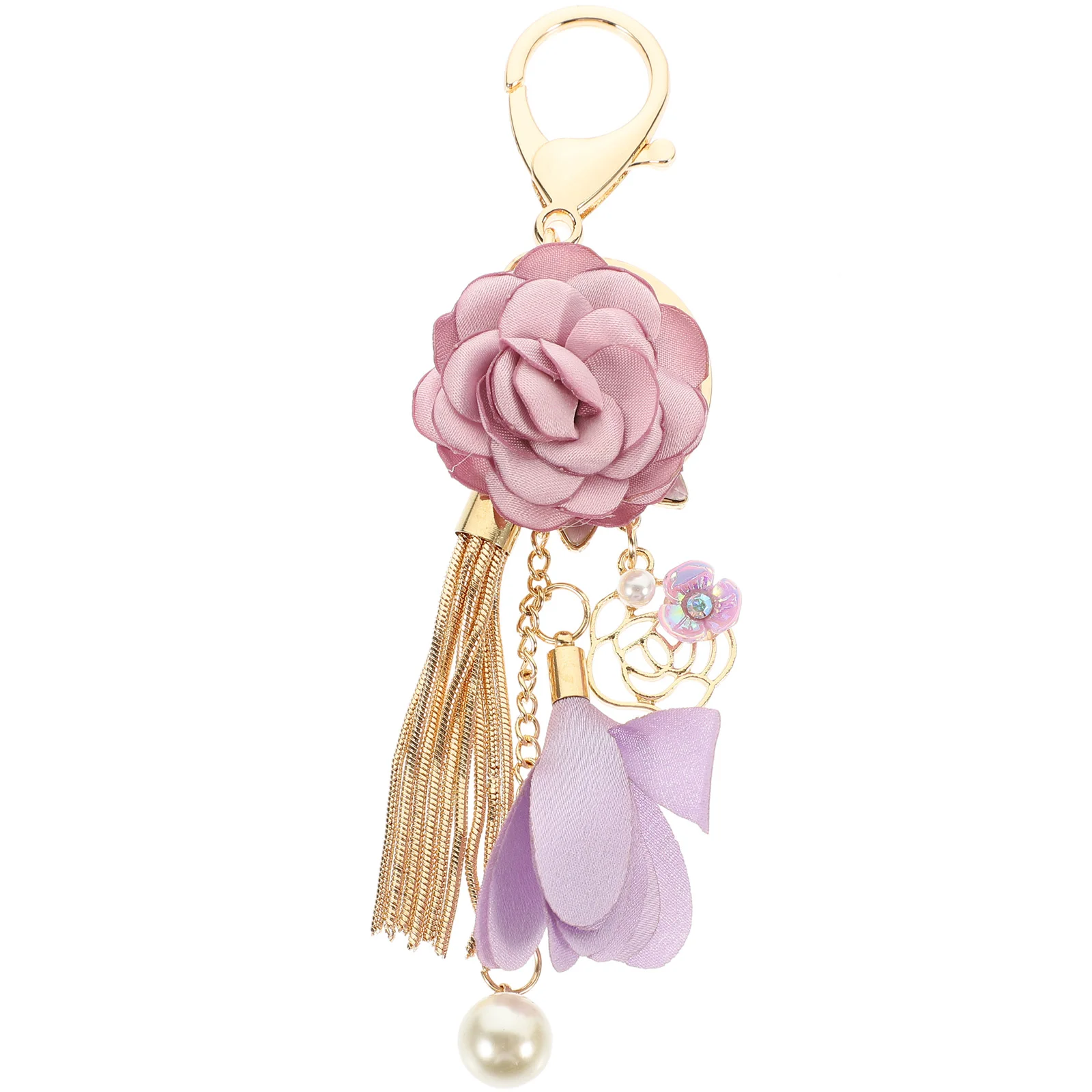 

Rose Keychain Backpack Hanging Key Pendant Cartoon Keyring Ornament Bag Hanging Pendant