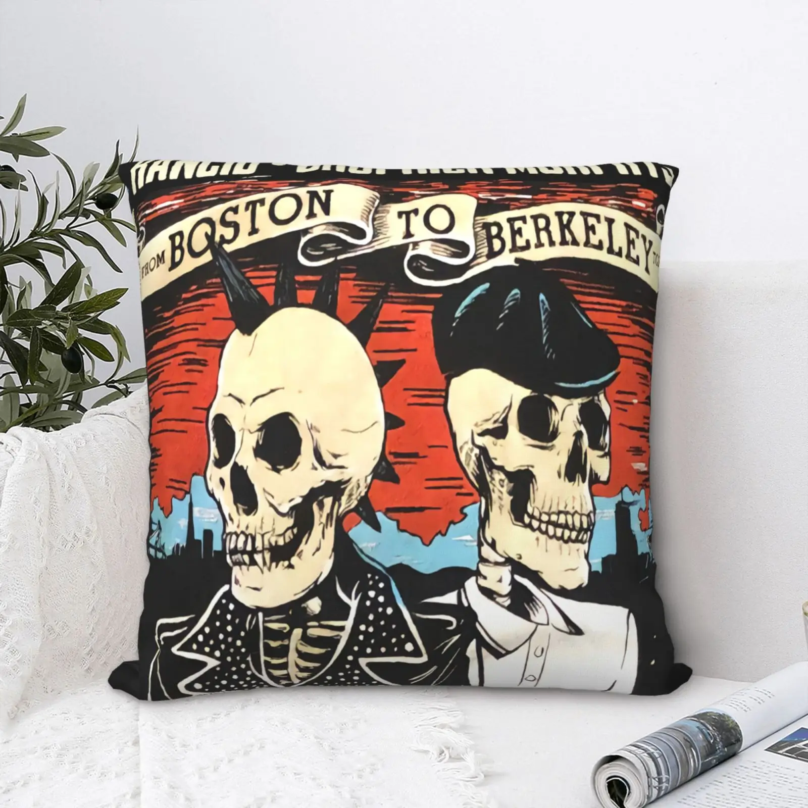 

Rancid Dropkick Murphys Boston Go Pillow Case Vintage Sofa Pillow Cases Body Pillow Cushion Decorative Pillow Case Pillowcases