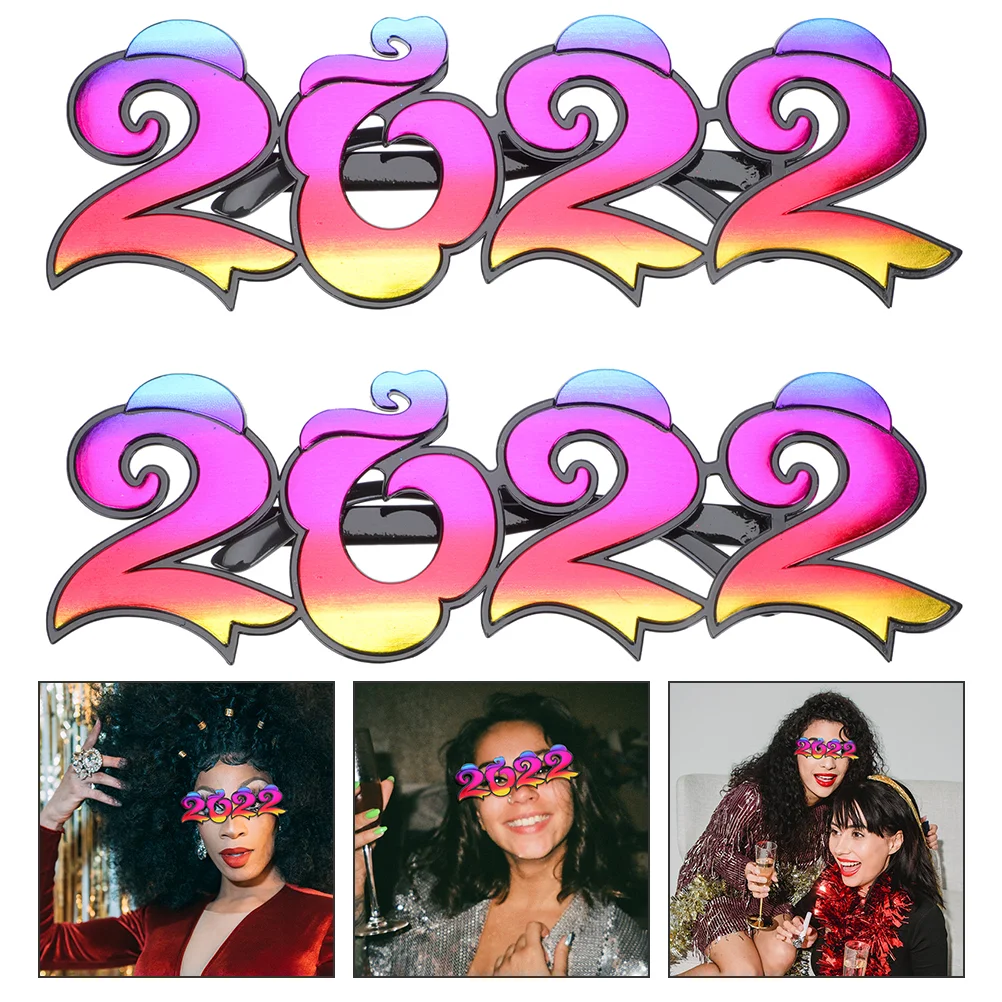

New Party Year Eyeglasses Christmas Glasses Sunglasses Supplies Number Stocking Stuffers Years Frameslight Eyewear Filler