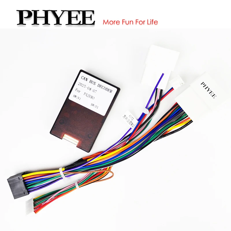 

Жгут проводов с 16-контактным на 20-контактный декодер шины CAN, 18-контактный разъем, автомобильный кабель Android, адаптер для Mitsubishi Outlander Lancer Pajero