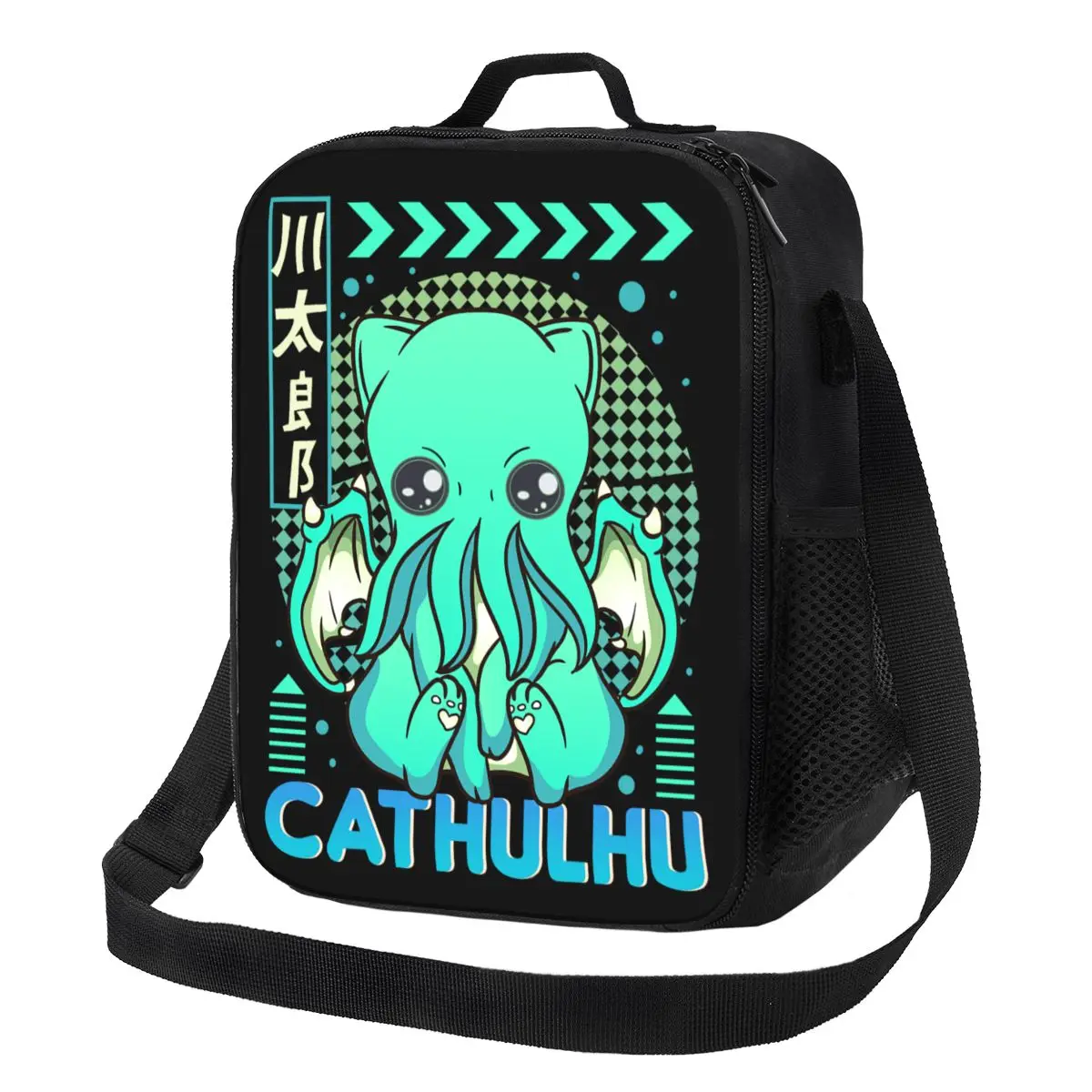 

Cute Cathulhu Cthulhu Cat Insulated Lunch Bag for Work School Resuable Cooler Thermal Lunch Box Women Kids