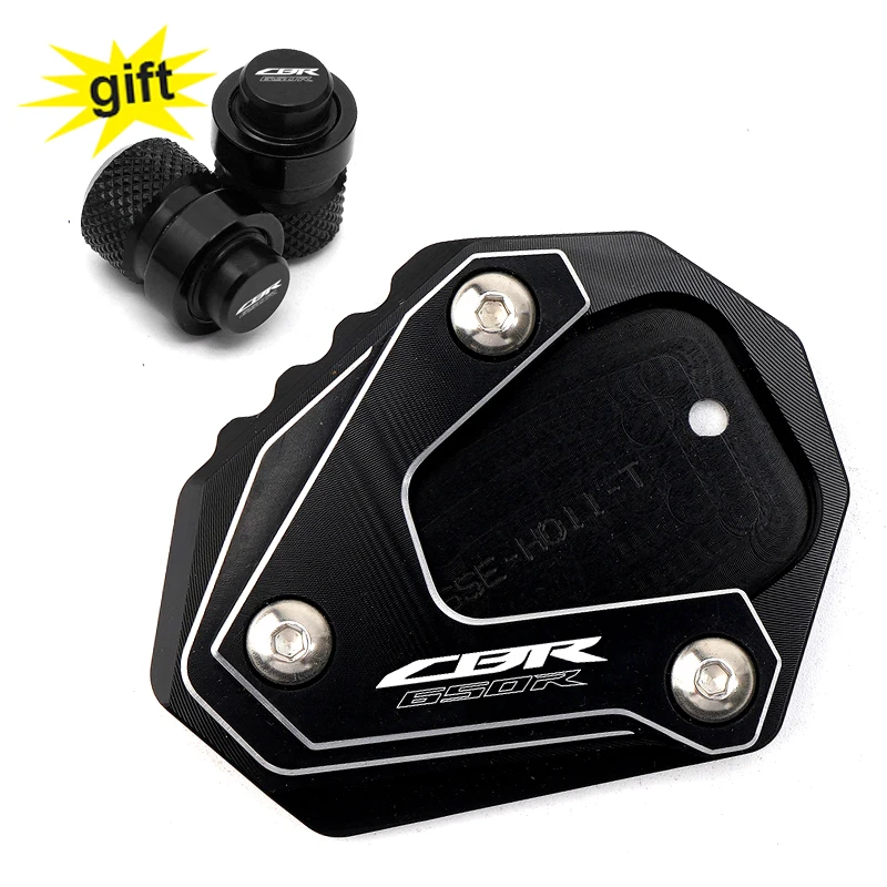 

Для HONDA CBR650R CB650R CB 650R CBR 650R 2019-2024, аксессуары для мотоциклов, подставка, боковая подставка, увеличенная накладка, бесплатные колпачки клапанов