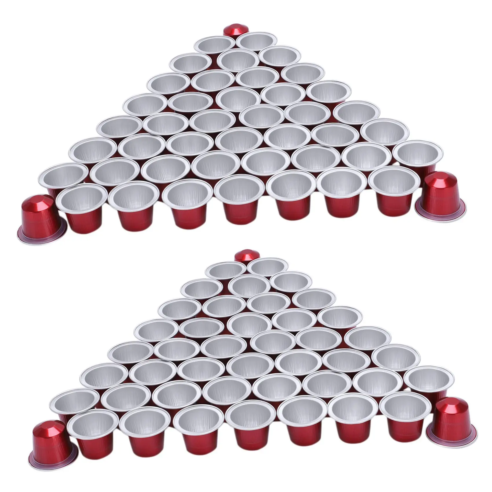 

100 Sets Refillable Coffee Capsule Cup Disposable for Nespresso Pod for Nescafe Automatic Coffee Machine Food Package