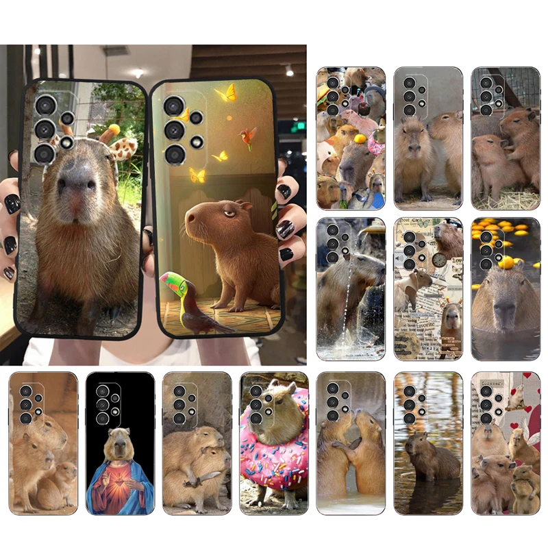 

Capybara Phone Case for Samsung Galaxy A73 A53 A13 A22 A12 A32 A71 A21S A33 A52 A72 A02 A03 A51 A31 M31