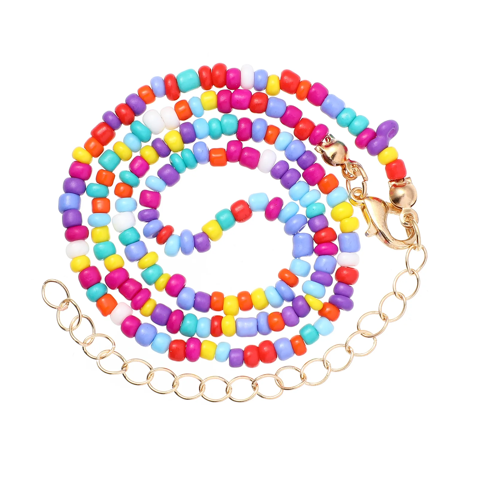 

1Pc Creative Pretty Beaded Jewelry Beaded Necklace Bohemian Necklace for Girl