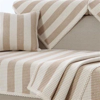 coarse cloth sofa cushion fabric four seasons universal simple summer cotton and linen sofa towel cover towel non slip cushion