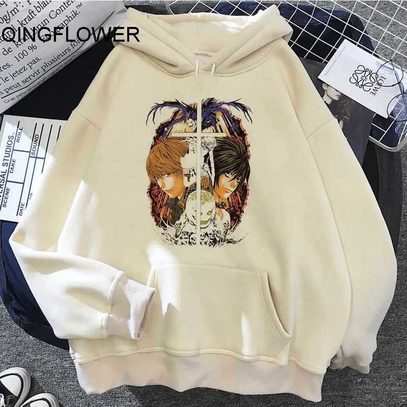 

Death Note hoodies men 2022 harajuku male hoddies pullover graphic