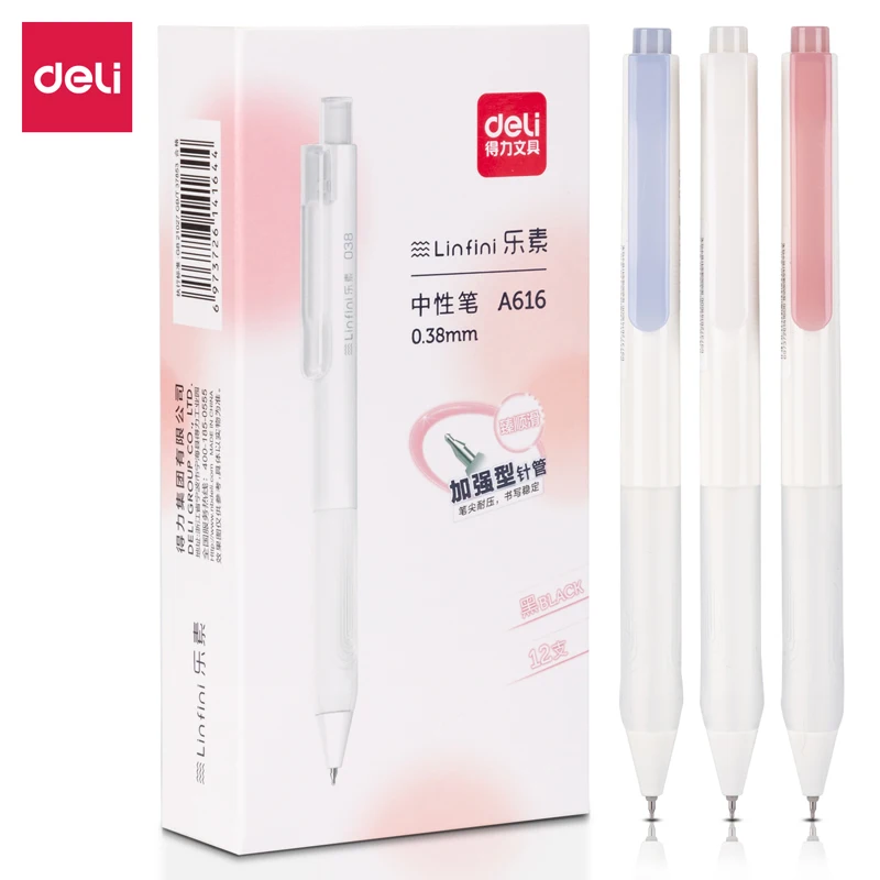 

8Pcs 0.38mm Quick-dry Black Ink Gel Pen Office Pen High-quality Pen Test Pen Stationery For Writing Signing Pen School Supplies