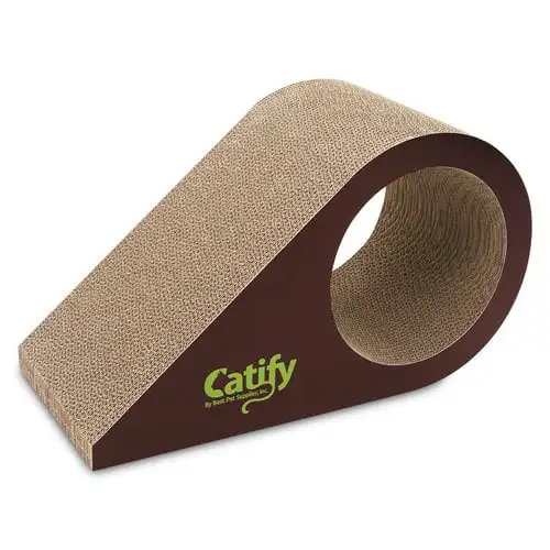 

Inc. Droplet Cardboard Cat Scratcher with Catnip