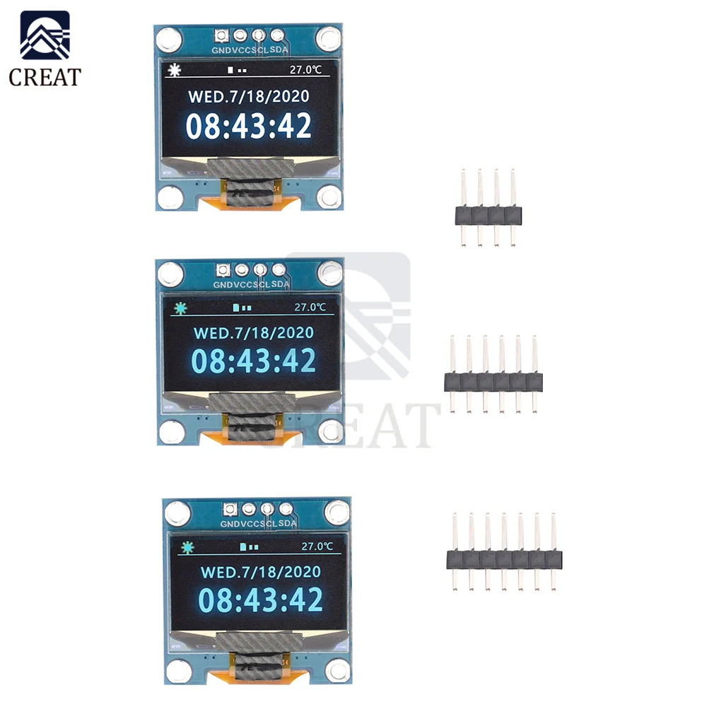 

Драйвер O LED SSD1315 для Arduino, 0,96 дюйма, IIC/SPI, белый/синий/желтый, синий, 0,96 светодиодный, светодиодный модуль O 128X64