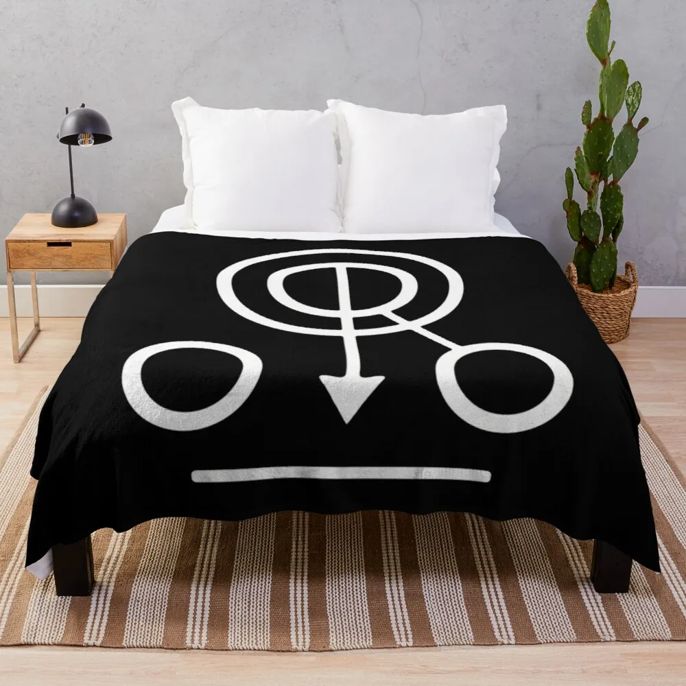 

Iron Maiden Hidden Symbol (Black Shirt) Throw Blanket Thin Blanket Double Blanket For Summer Hairy