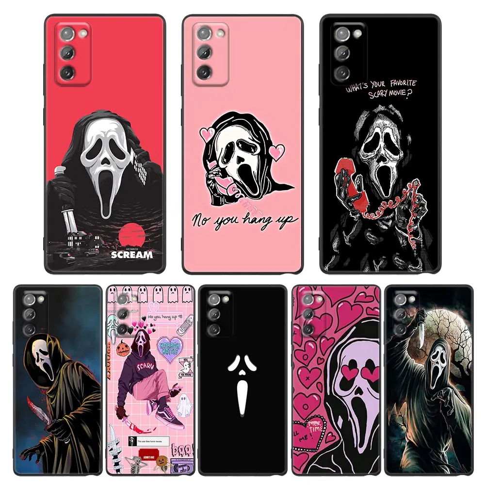 

Call Me Ghostface Horror Scream Case for Samsung Note 20 Ultra 5G 8 9 10 Galaxy M12 M22 M30s M32 M52 M62 F62 Soft Cover Fundas