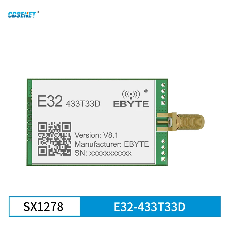 SX1278 433MHz Lora Wireless Module CDSENET E32-433T33D 33dbm Long Distance 16KM Lower Power Wake on Air SMA-K RF Transceiver