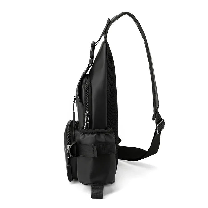 Fashion Casual Men Mini Backpack Usb Port Small Sports Backbag Sling Chest Bag Male Bagpack Male Multifunctional Crossbody Bag