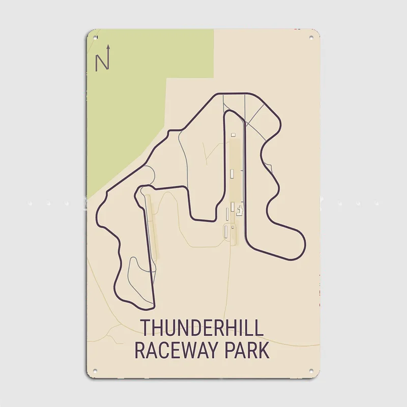 Фото Постер с картой гоночной трассы Thunderhill, металлическая табличка на заказ, декор для помещений, украшение для пабов, клубов, баров, постеры для дома, декор для стен №2