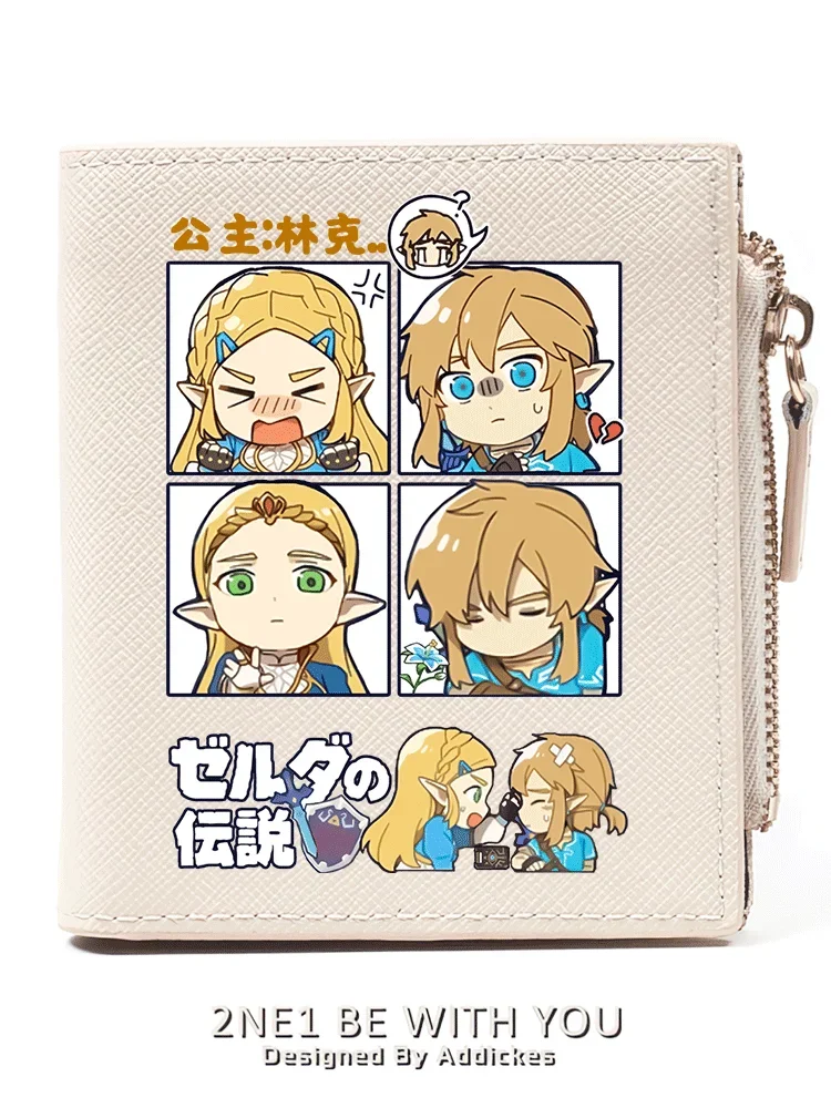 

The Legend of The Zelda Anime Wallets Game Surrounding Cartoon Male and Female Student Short Zero Wallet Gifts for Kids