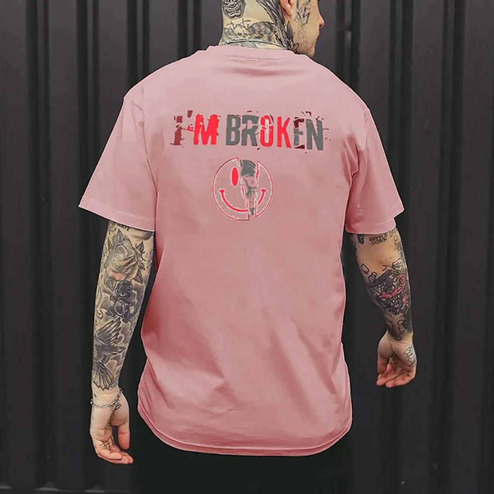 Футболка мужская впитывающая пот модный уникальный дизайн с 3D принтом