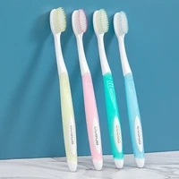 10pcs portable folding toothbrush with super soft bristle travelling toothbrush for outdoor camping business trip