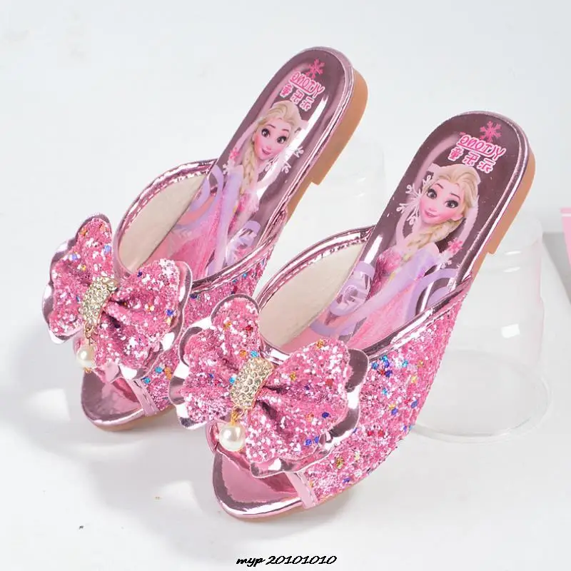 Туфли Disney Холодное сердце для девочек детские сандалии на плоской подошве
