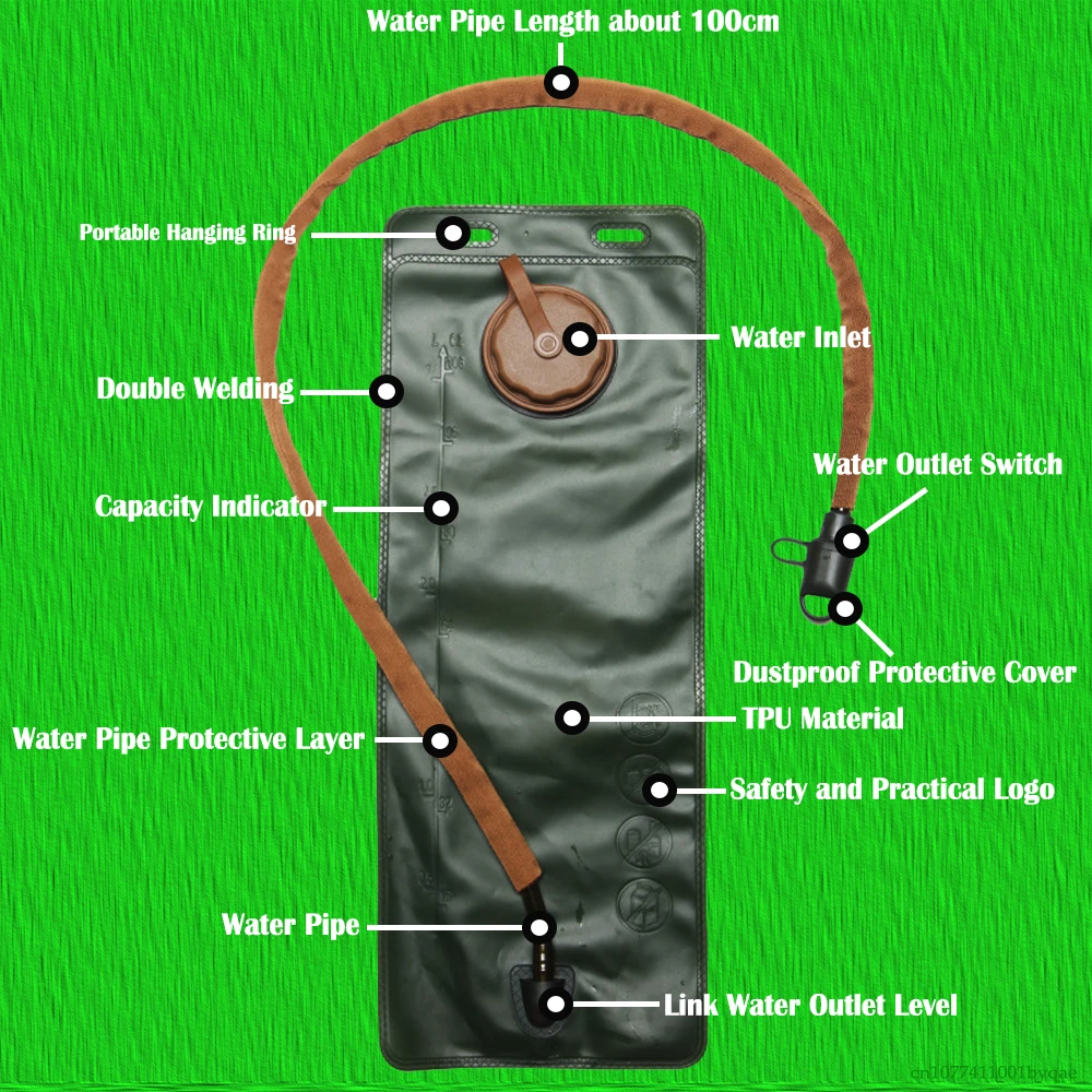 Уличная сумка для воды Camelback кемпинга пешего туризма путешествий душа из ТПУ