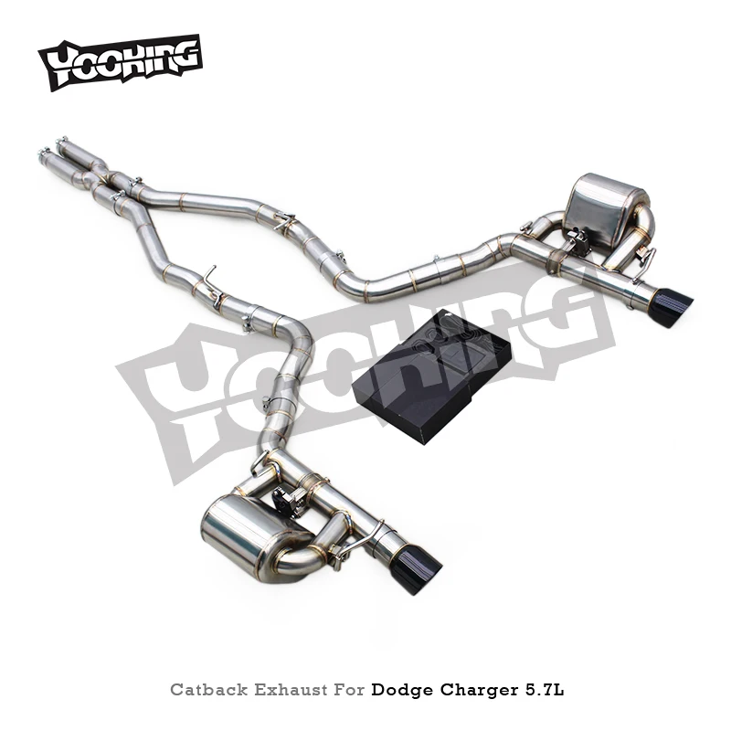 Выхлопная система с клапанами Custom Valved Catback для Dodge ChargerChallenger V8 5.7L 2009-2014, трубы из SUS304, система Valvetronic (art.: 3920db13efb02) - 3920db13efb02