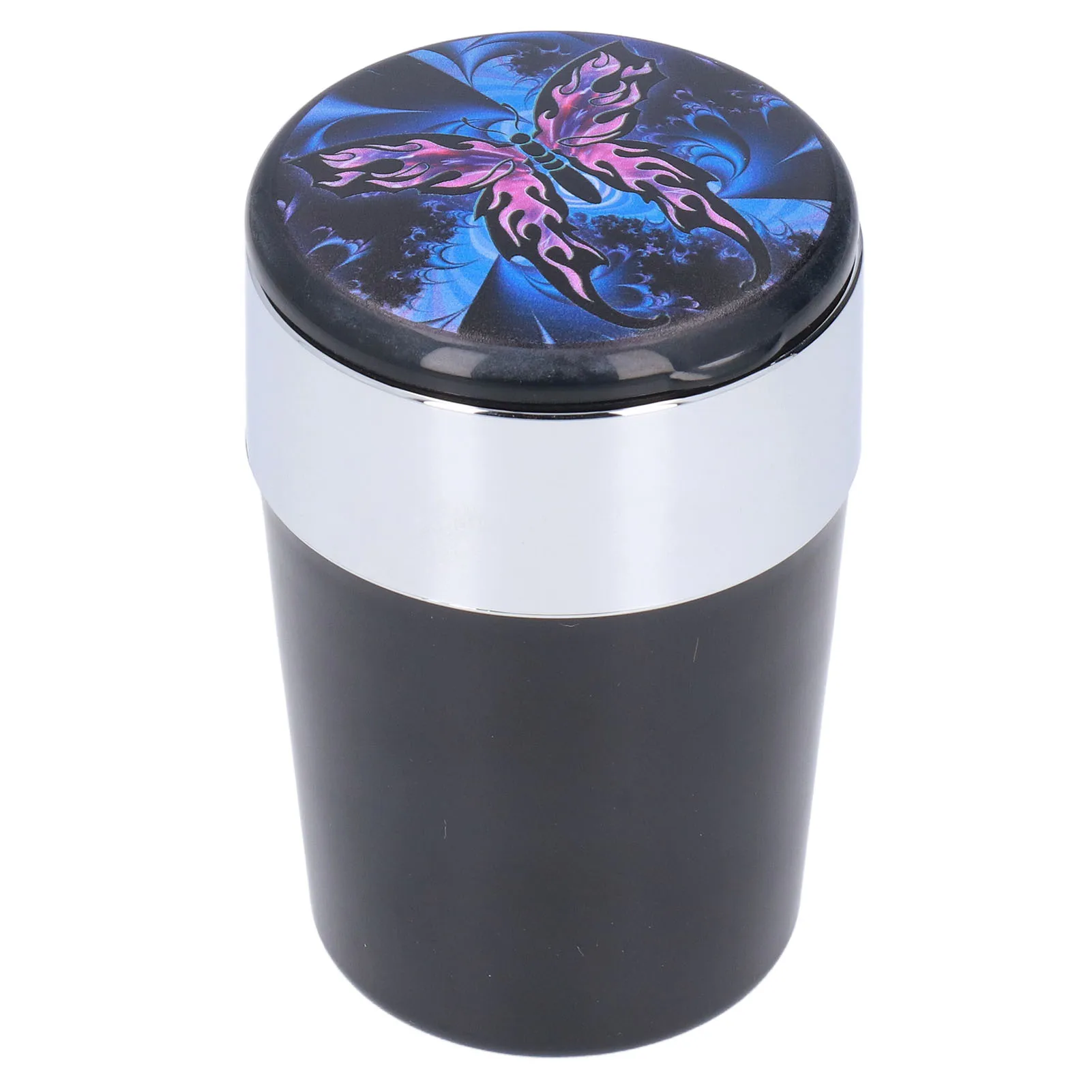 

Car Ashtray Smokeless Blue LED Ashtray Cup Holder with Double Smoke Hole for Home OfficeStyle 1