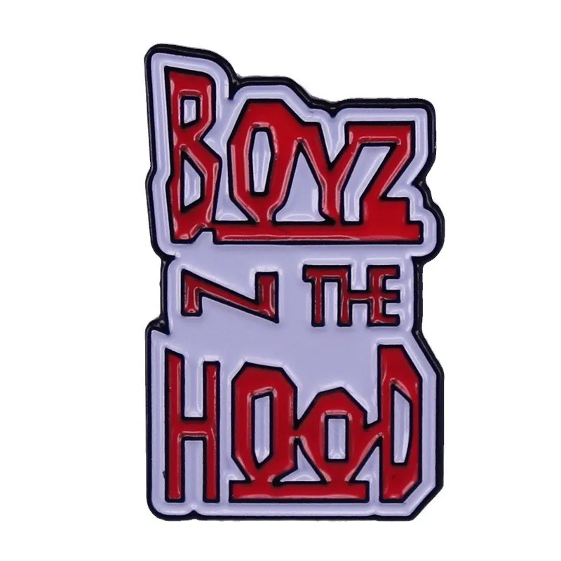 Металлическая брошь Boyz N the Hood в стиле ретро 90-х годов