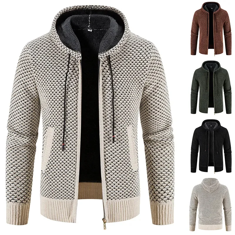 

Кардиган мужской свитер куртка мужская холодная блузка новинка осень зима Корейская Повседневная приталенная ветровка с капюшоном теплое пальто Y2K синели