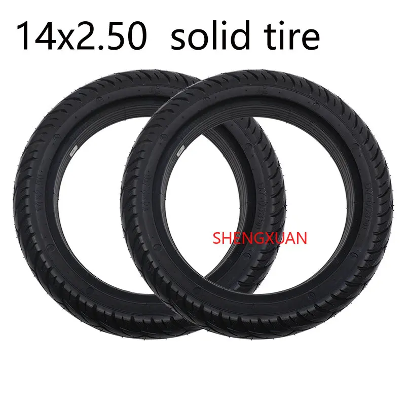 

14x2.50 Solid Tire 14 * 2.5 Explosion Proof Tire for Electric Vehicle Tire Accessories