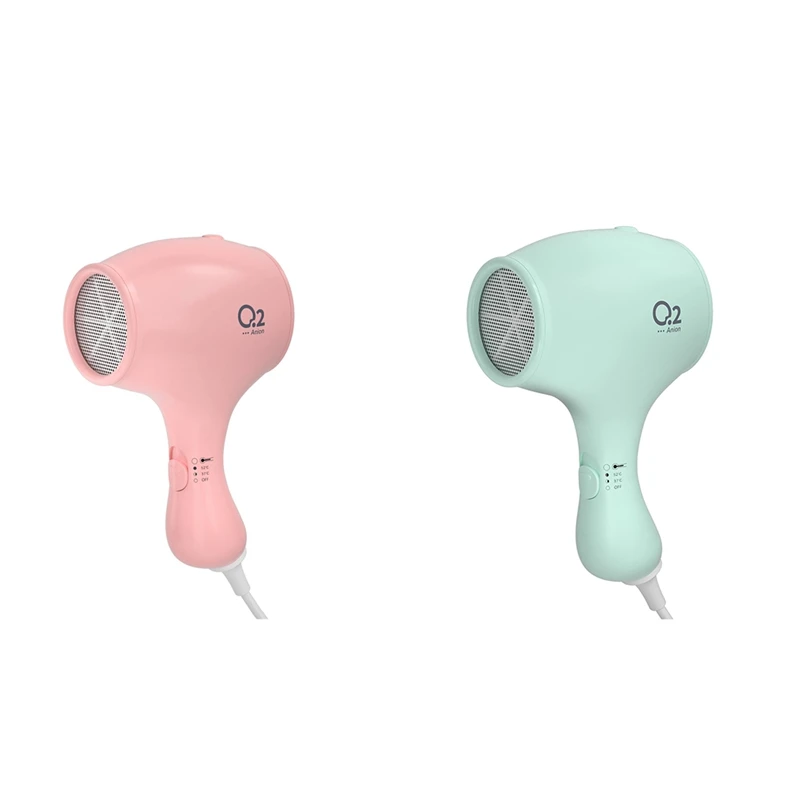 

550W Professional Mini Hair Dryer For Kids Low Noise Lightweight Small Blow Dryers Portable Hair Dryers US Plug