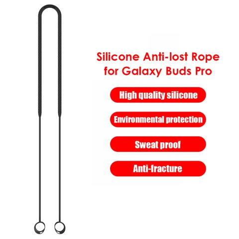 Ремешок для наушников с защитой от потери для Galaxy Buds Pro, держатель для наушников, веревочный кабель, гарнитура, силиконовый шейный шнур для Galaxy Buds Pro