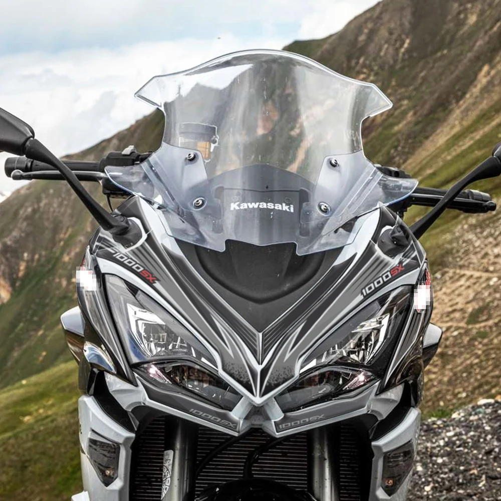 

Наклейка на переднюю обтекатель мотоцикла для Kawasaki Ninja 1000SX 2020-2021, защитная наклейка с номером для мотоцикла, двигателя, автомобиля, 3 м, накле...