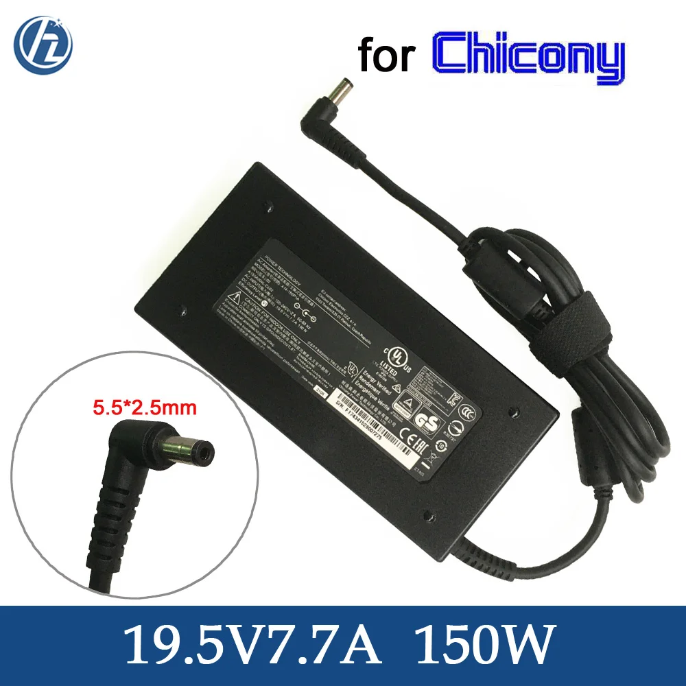Оригинальный 19 5 V 7.7A 150W Тонкий адаптер переменного тока для chicony A14-150P1A Z7-I7