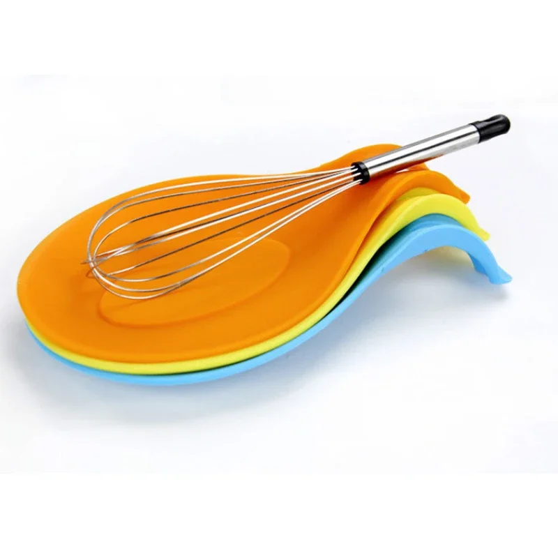 Силиконовый изоляционный коврик для ложки термостойкий столовых приборов