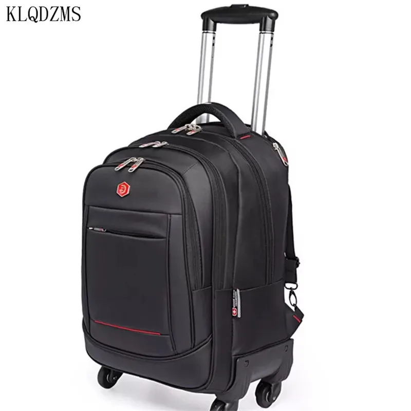 KLQDZMS  High-quality 18/20-inch Oxford Travel Bag Swivel Multifunctional Shoulder Luggage Wheeled Carry-on Rolling Suitcase