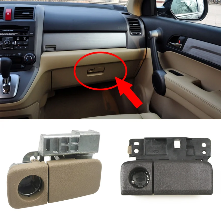 

1Pc Car Glove Box Lid Latch For Honda CRV 2007-2011 2012-2017 Lock Handle Storage Box Clasping Auto 77540-SWA-A01 77540-T0A-003