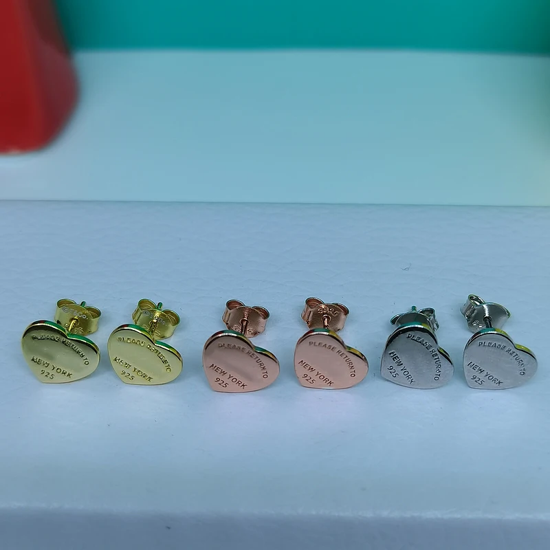 

Fashionable Asymmetric Heart shaped Earrings Original Quality Exquisite Women's Festival Party Jewelry Gifts