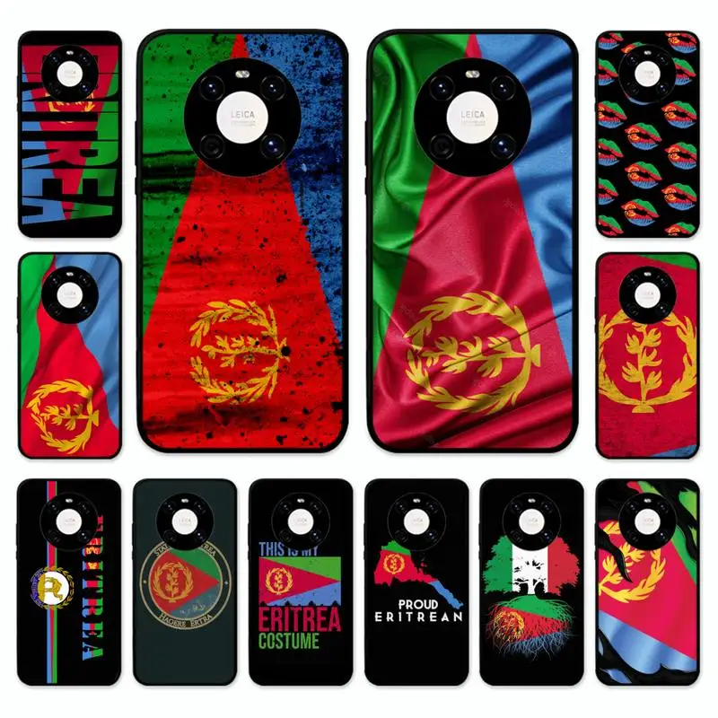 

Eritrea Flag Phone Case for Huawei Mate 20 10 Lite 50 40 30 Pro 20X 9 Nova 7 6 Se 4E 3 3I Soft Tpu Cover