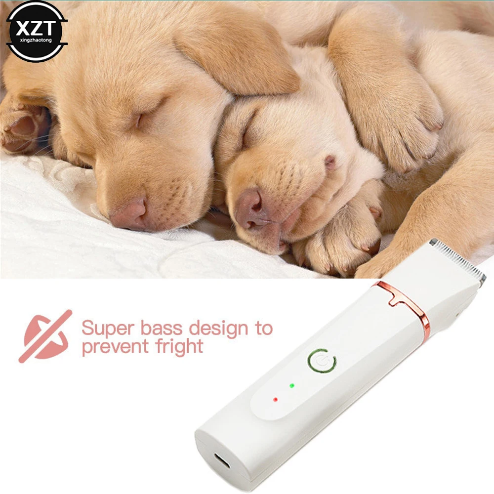 5 in 1 Pet Electric Hair Clipper Silent Grooming Trimmer Paws Nail Grinder Professional Recharge Haircut For Dog Cat Hair Cutter