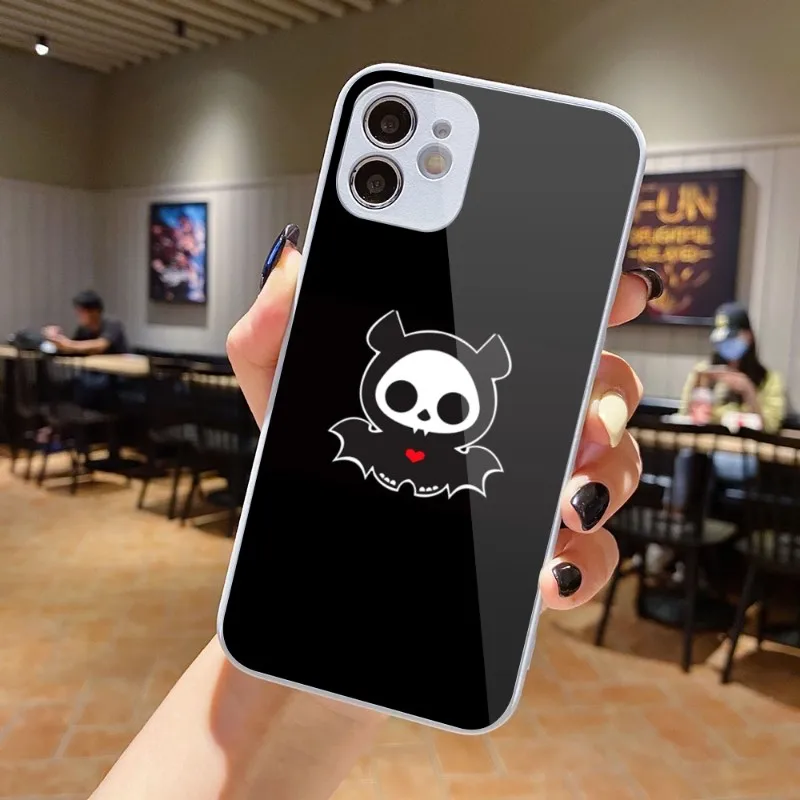 

Skelanimal Fashion Smart Phone Case for iPhone 14 13 12 11 Pro Max X XR XS 8 7 Plus Liquid Glass Phone Cover Funda