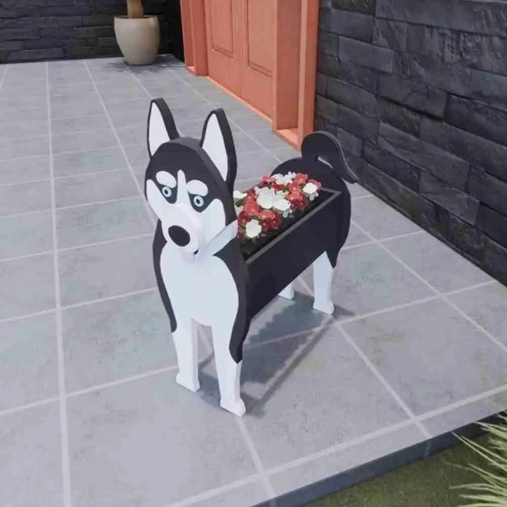

Garden Flower Pot Dog Planter Samoyed Husky Boston Home Pots Jack Diy Pvc Decor Terrier Planter Garden Garden Russell Flowe L3q0